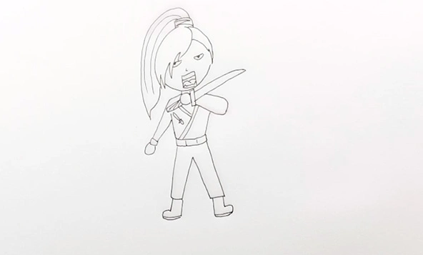 荆轲简笔画怎么画荆轲的简笔画步骤图解教程