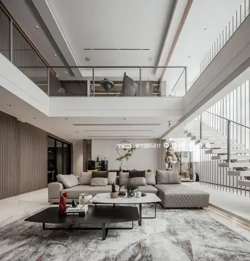 铂樾府230㎡复式现代轻奢复式大平层