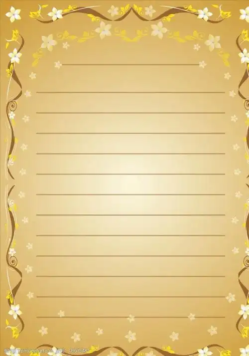 关键词:矢量花纹信纸 金色 花纹图案 信纸 矢量素材 其他矢量 矢量