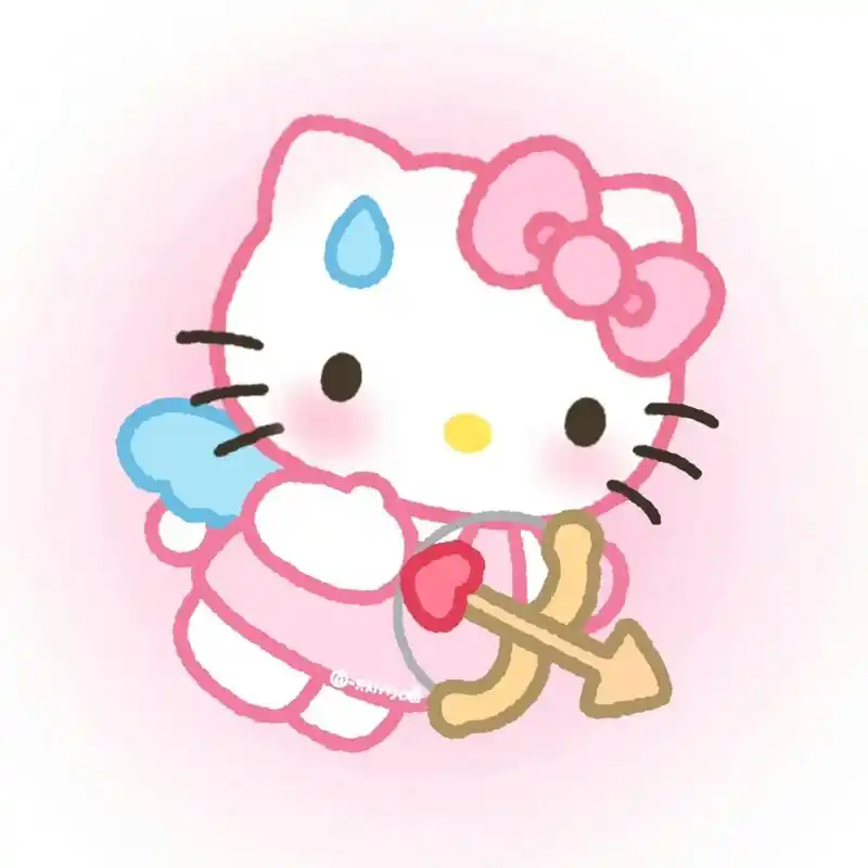 可爱的情侣头像#kitty猫 欢迎取图#hellokitty - 抖音