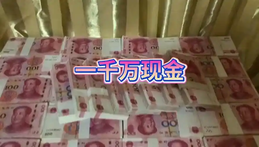 一千万现金,也就这一堆,十分之一个小目标