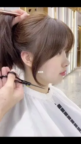 减龄瘦脸法式刘海女生必备