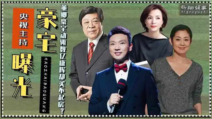 央视主持有多有钱?董卿美国豪宅似宫殿,赵忠祥10亿身家令人生疑