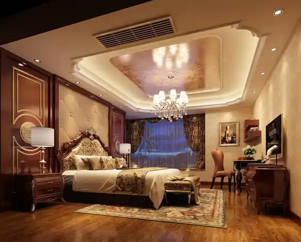 2022最新欧式风格别墅主卧室装修效果图