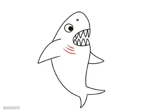 鲨鱼简笔画画法教程