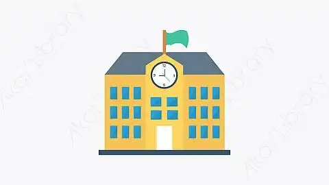 图片素材-022-学校-8school扁平卡通城市建筑图标元素