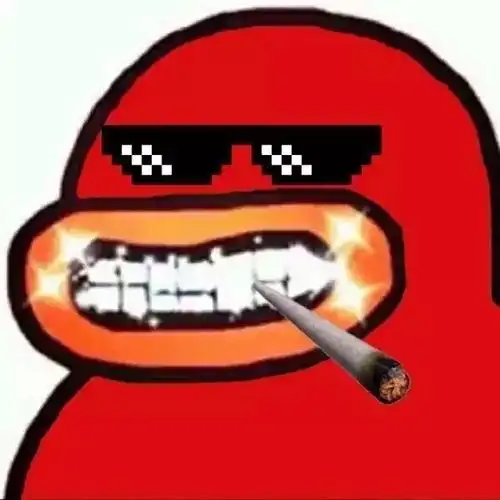 红色版社会我鸭哥(戴墨镜抽雪茄) - 社会我鸭哥,人狠话不多_斗图表情