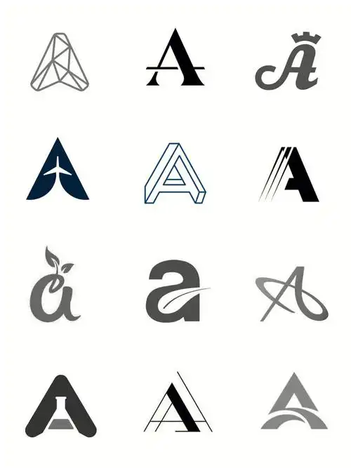 今天为大家分享一组字母logo设计作品,主要是字母a设计创意的作品