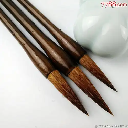 正品三支套装送锦盒大楷毛笔书法用品提斗大楷对联用狼毫毛笔