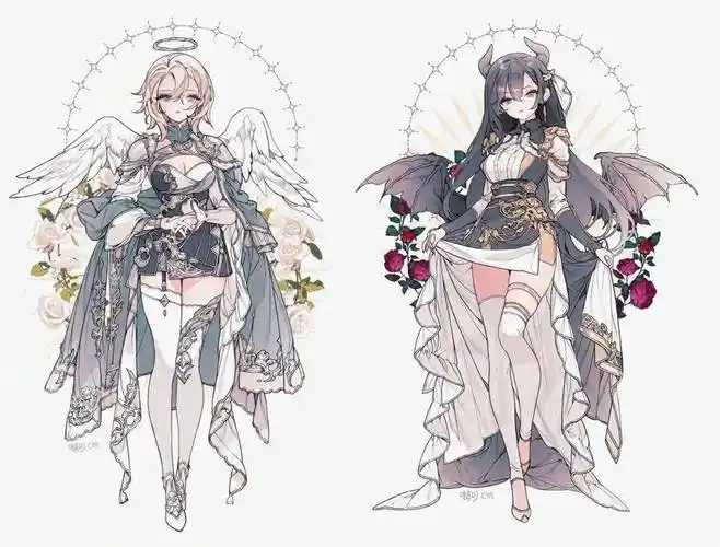 太萝莉了!动漫少女华丽礼服服饰设计素材分享~-服装服装时装画/手绘技