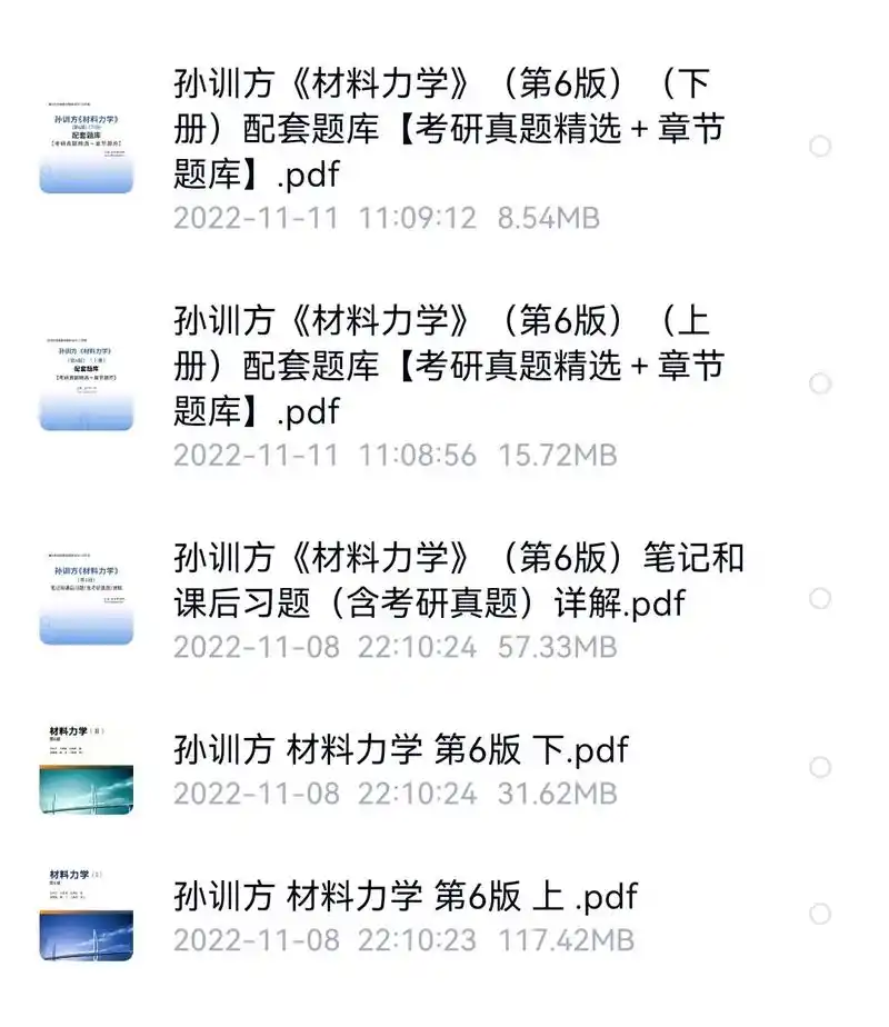 孙训方《材料力学》(第6版)复习资料.作为一个过来人,我深有 - 抖音