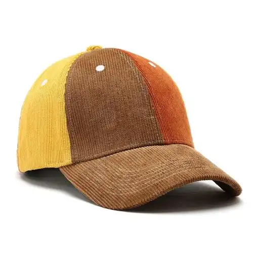 tingwell 定制中性空白彩色灯芯绒棒球帽,普通运动帽,帽子