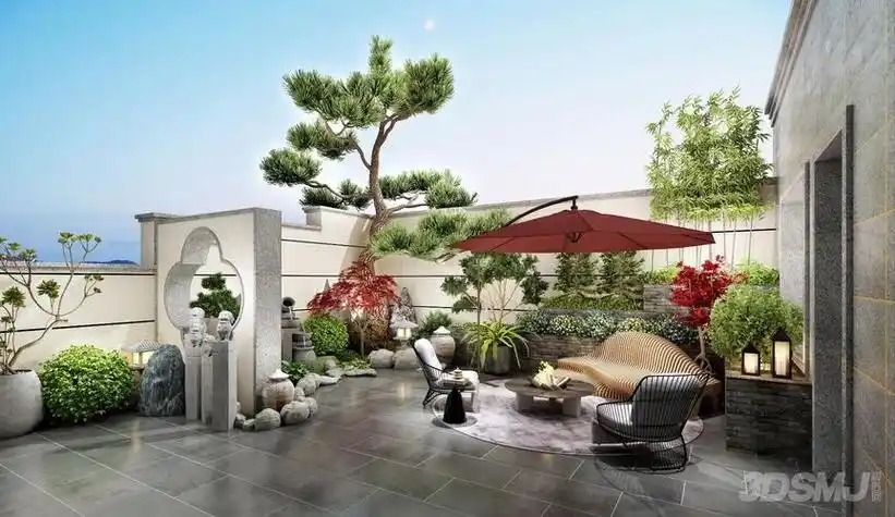 中式园林庭院露台(中式园林庭院露台效果图)