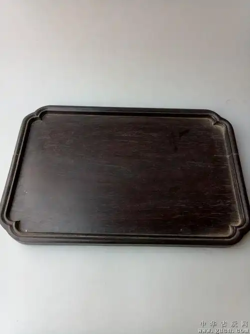清代传世的老紫檀木茶盘