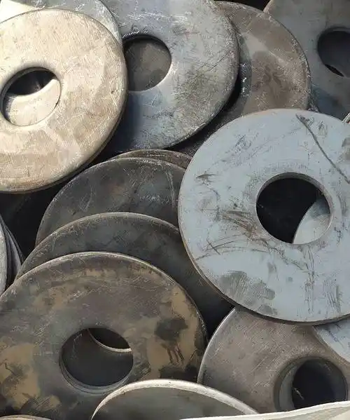 冲压铁圆片q235冲压圆盘圆盘冲压件圆铁片法兰毛坯