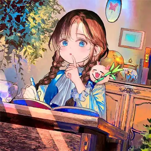 手绘彩绘女生头像耐看图片