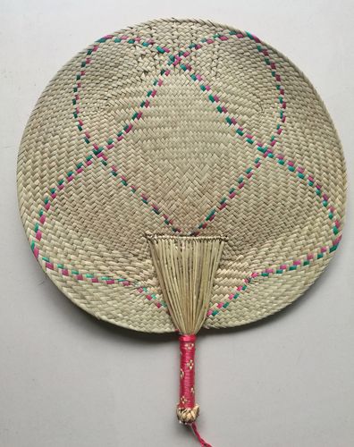 蒲草扇纯手工编织日用扇形月子风纳凉扇子风大圆形工艺蒲扇