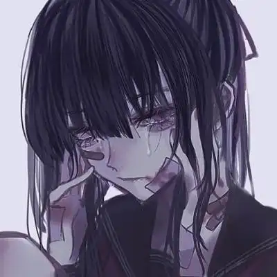 女生头像丧系动漫带血