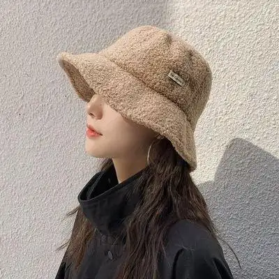 适合短发戴的帽子冬天韩版挡风装饰女帽秋冬休闲百搭外出渔夫帽潮