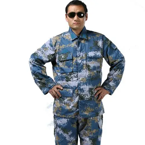 嘟嘟美倍尔 运动户外 07海洋迷彩作训服套装 静电丝户外迷彩服学生