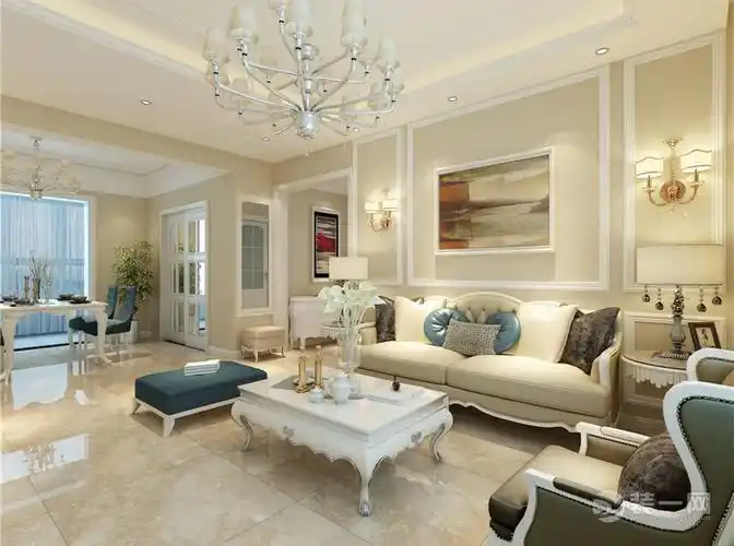 象牙白的光泽与和谐美感-西安城市人家装修效果图