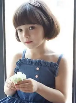 宝宝波波头短发发型图片 宝宝可爱波波头就这样扎