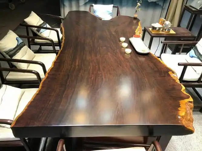 精品黑檀实木大板自然边25511910