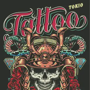 复古纹身节海报