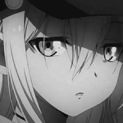 黑白风二次元少女头像大全_动漫风可爱少女头像大全_72qq网丧系抑郁