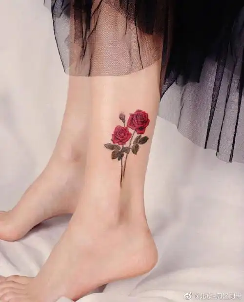 纹身分享##北京纹身店##玫瑰纹身