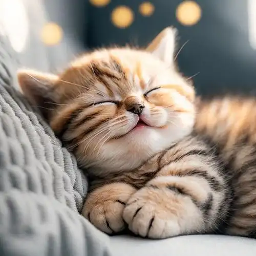 奶奶出院后把小猫咪高兴坏了