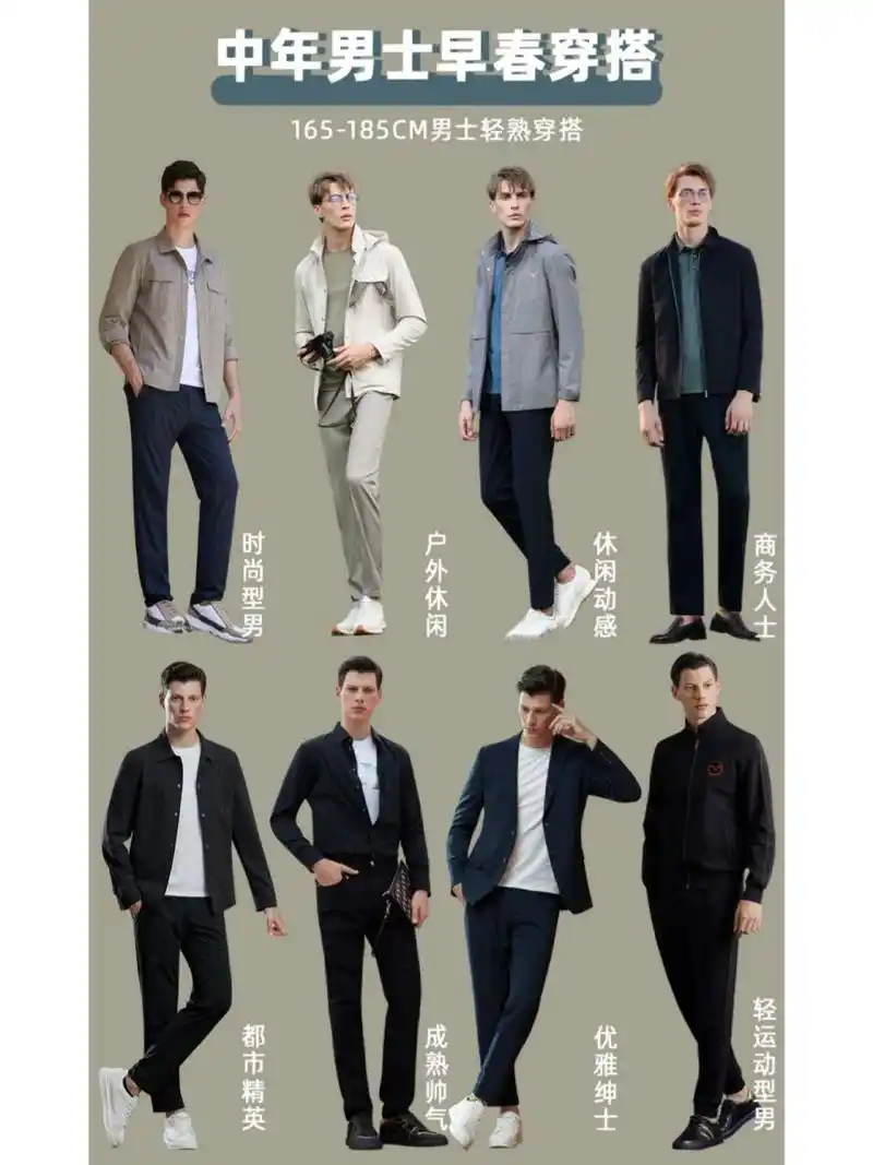 中年男士早春穿搭    干货分享!