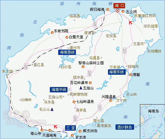 海南地图
