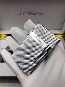 法国原装正品进口都彭打火机朗声纯铜气体男士都澎钻石纹16184