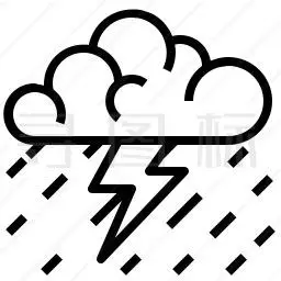 雷雨图标