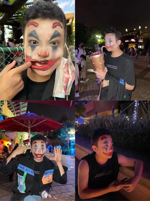 香港万圣节有手就会的男生小丑妆教学