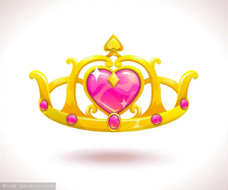 美丽的金色公主王冠