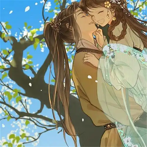 稀有神仙情侣头像古风 高清好看的情侣头像古风仙气一对_情侣动漫头像