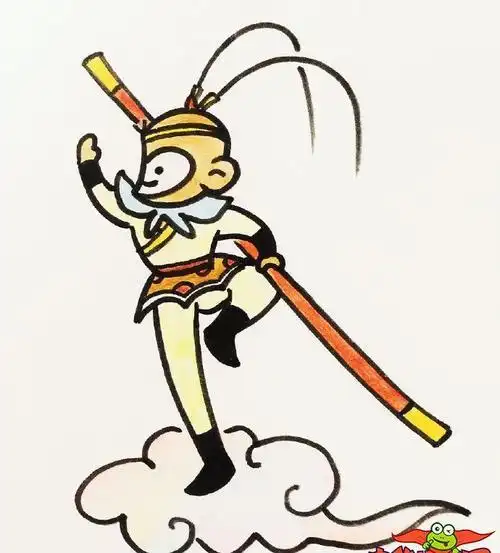 刚破石而出的孙悟空简笔画怎么画 简笔画图片大全-蒲城教育文学网