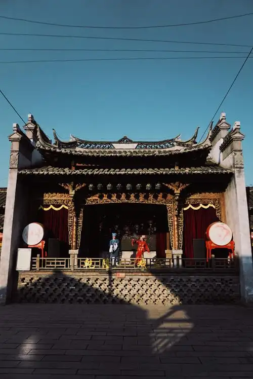 古村村落乡村习俗民俗戏曲戏台戏剧