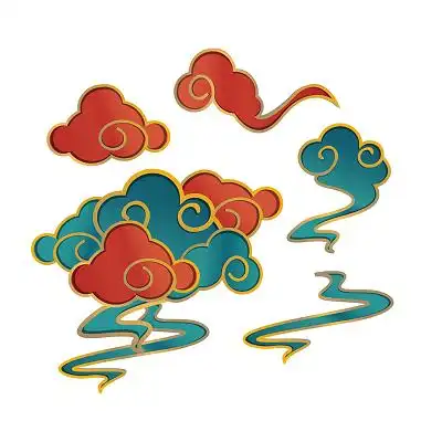 手绘彩云彩虹祥云白云彩云云彩云朵png素材中秋祥云紫色彩云黑板云朵