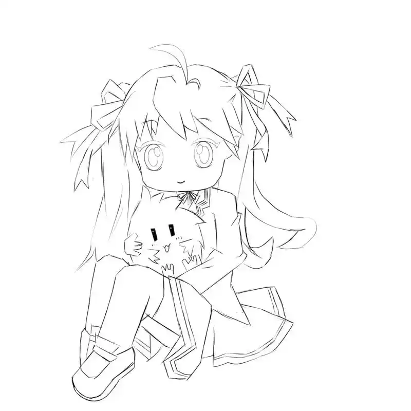 线稿临摹 - 梦梦想画画 - 抖音