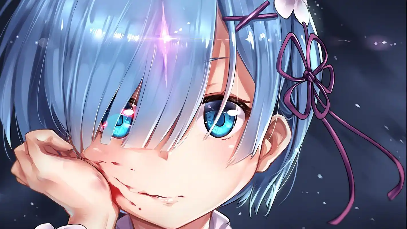 动漫少女蕾姆可爱卡通图片桌面壁纸