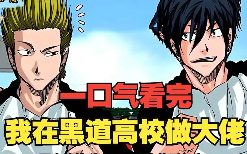 一口气看超火漫画《我在黑道高校做大佬》!超长解说,全程高能!