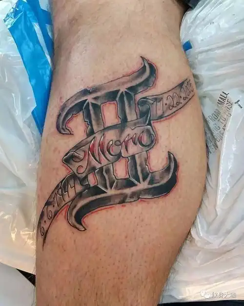 纹身图案素材第407期:十二星座—双子座_纹身百科 - 纹身大咖