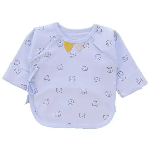 婴儿半背衣新生儿上衣0-3月纯棉婴儿和尚服春秋夏季内秋衣服保暖