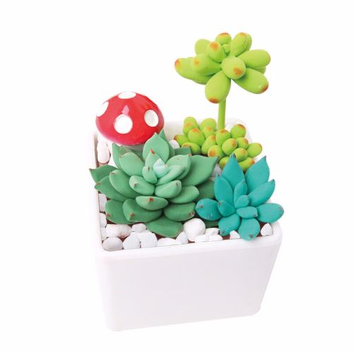 玩具先生超轻粘土diy仿真多肉黏土盆栽彩泥儿童手工制作材料包女生日