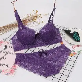 夏季超薄款性感蕾丝深v聚拢女士文胸无海绵透气内衣胸罩套装 包邮,可