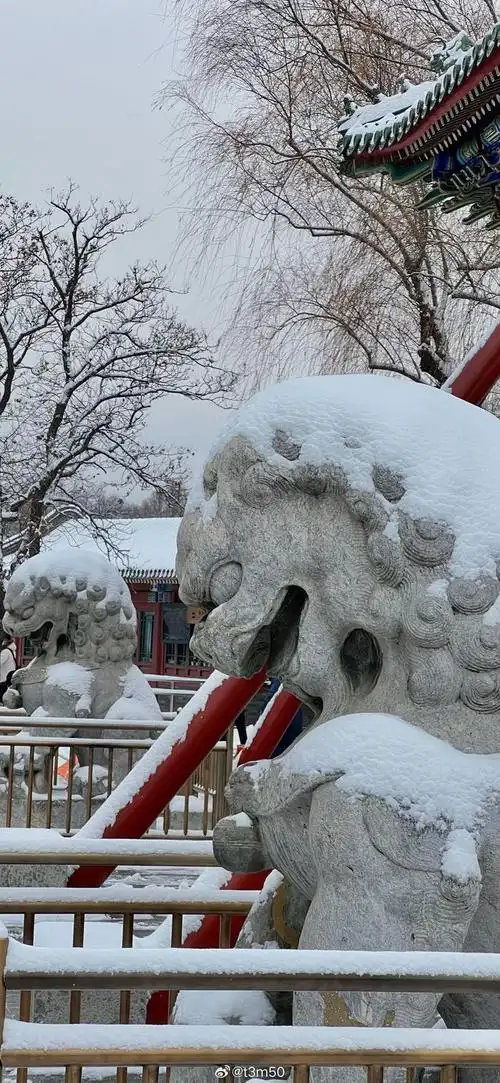 北京北海公园雪景 摄影