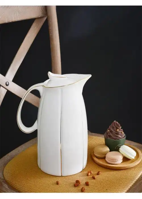 陶瓷凉水壶大容量超大家用耐高温套装欧式茶壶开水夏季冷水壶大号_不